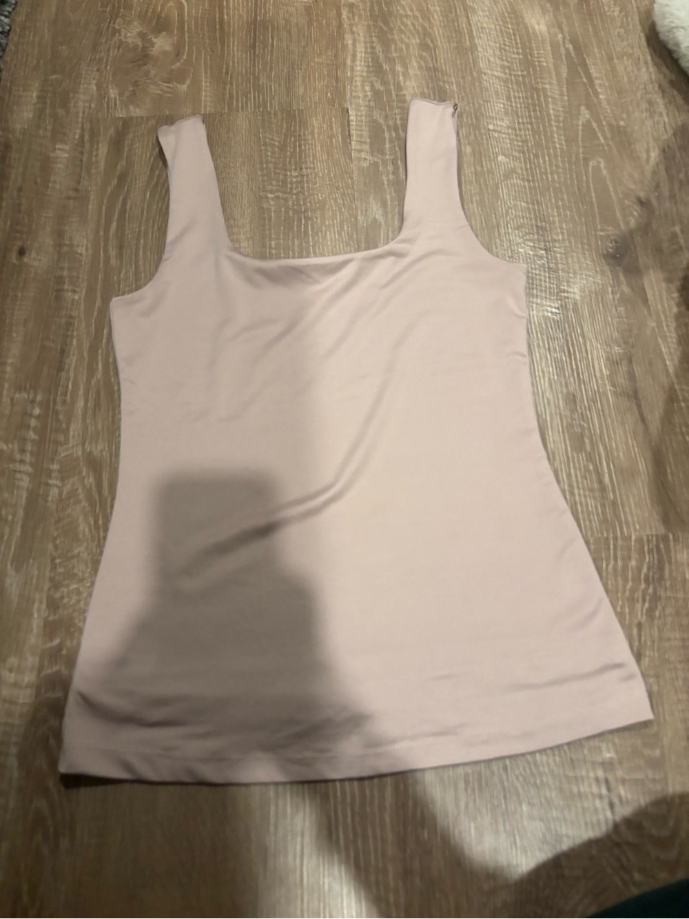 Dynamite Scoop Neck Tank Top - Light Pink